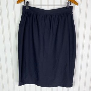 Spanx Skirt Large Black Bod a Bing Pencil Straight Lined Shapewear Slim Pull On